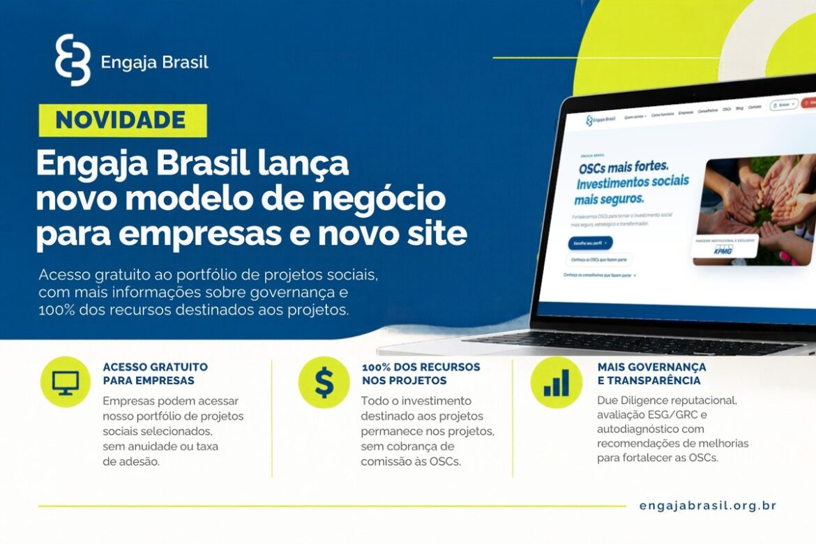 Engaja Brasil abre acesso gratuito para investimento social