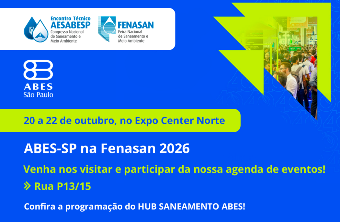 ABES-SP debate inovação e segurança hídrica na Fenasan 2026
